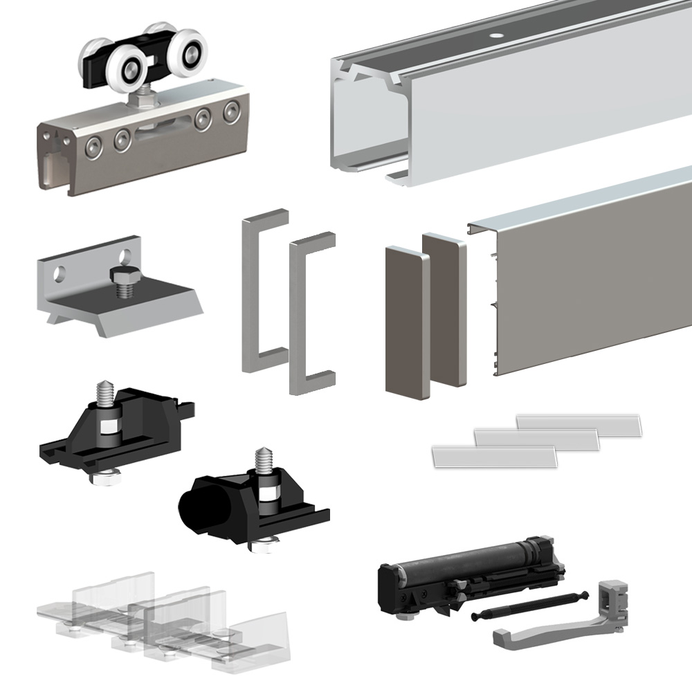 Schiebesystem für Glastüren